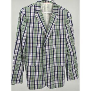Izod Colorful Plaid Men's Lg. Dirby,Easter,Spring Lightweight Sports Blazer 1211
